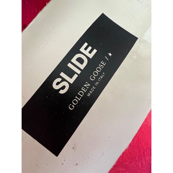 GOLDEN GOOSE SlLIDE off white Mid-Top Sneakers size 38 - Picture 8 of 12